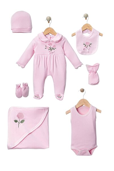 diamondstar طقم ملابس للأطفال البنات مكون من 7 قطع بنمط الزهور المتنقلة من ال...