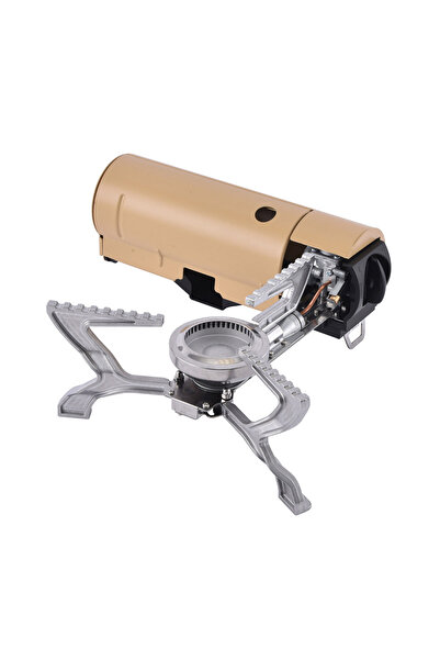 OEM Mini Aragaz Portabil pentru Camping, Soferii de Camion/Auto, 2600 W, Husa inclusa, Verde, Maro