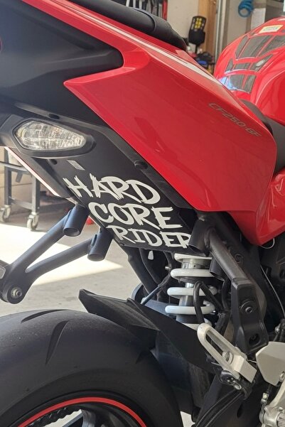 Yalıgraf Reklam Tabela Hard Core Rider Motorcycle Sticker 14X18 cm