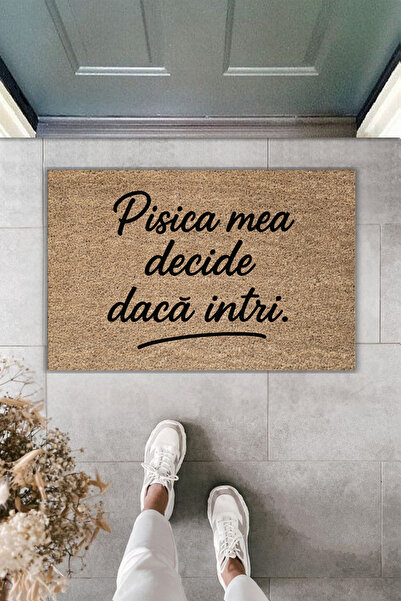Dormot Modern Digital Print My Cat Decides If You Enter - Doormat