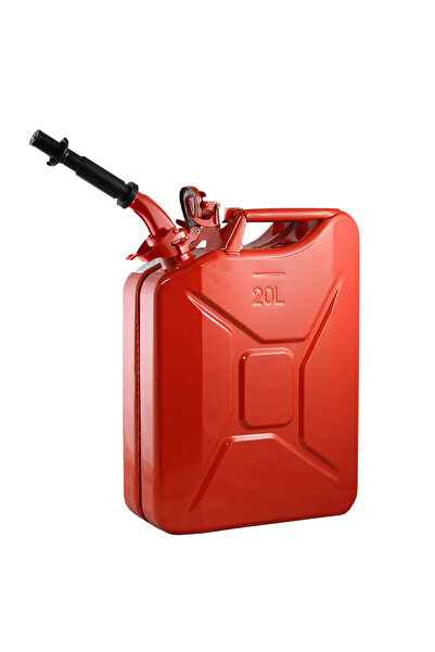 OEM 20 L Metal Fuel Canister, with Metal Funnel, Red