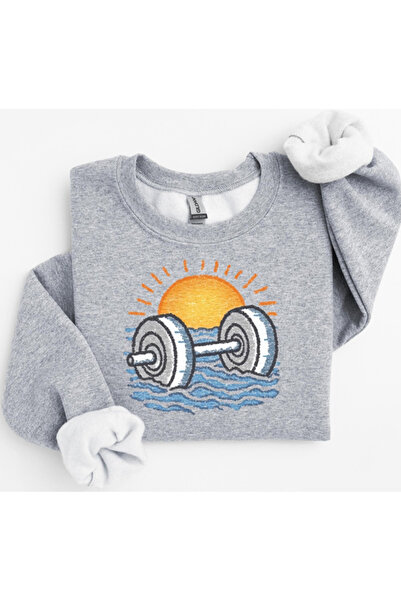 Oceanwear سويت شيرت Güneş Deniz مطبوع برقبة دائرية بغطاء رأس مبطن بالصوف - خيطان