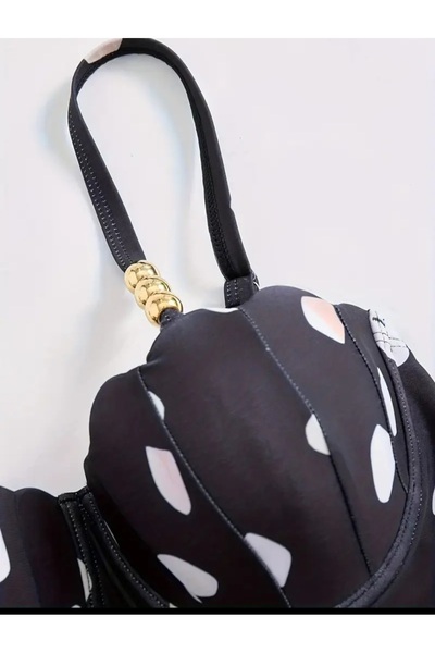 G&H UNDERWEAR Babybaby Swimsuit Pareo Set White Pink Polka Dot