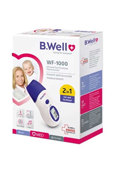 B Well WF -1000 INFRARED EAR / FORHEAD THERMOMETER Q2 IN ONE