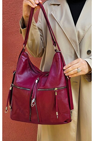 çantamgelsin Soft Faux Leather Large Size Backpack Shoulder Bag