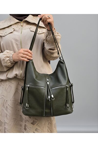 çantamgelsin Soft Faux Leather Large Size Backpack Shoulder Bag