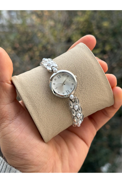 Tulpar New Season Pearl Detailed Vintage Women's Wristwatch