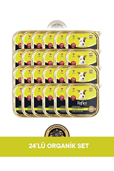 Reflex Plus Organik Somon Set Köpek Maması 24x85 gram