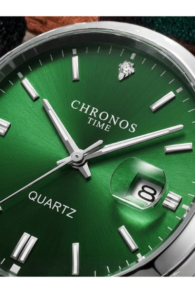 ZERİUM Men's Waterproof Sports and Classic Stylish Watch Leather Strap Quartz Trend