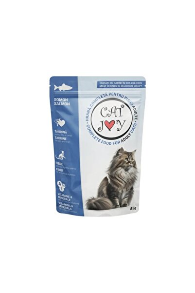 CATJOY Wet cat food, Cat Joy with salmon, 85 g