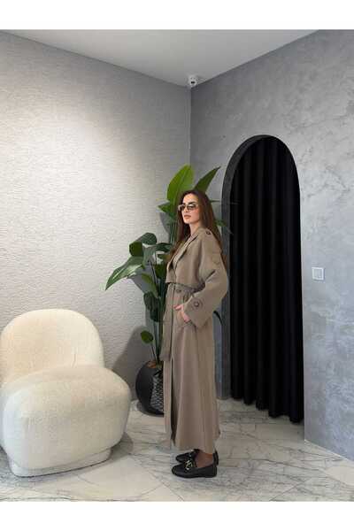 By Merve Darende ZR Model Premium Uzun Trenckot