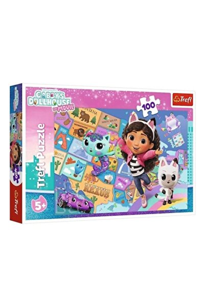 Trefl Puzzle 100 pcs - Gabi's Dollhouse, 27.6x40.8 cm, ages 5+