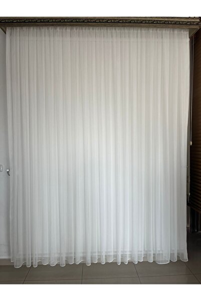 Fteks FATEKS ŞANTUK ÇİZGİLİ TÜL PERDE