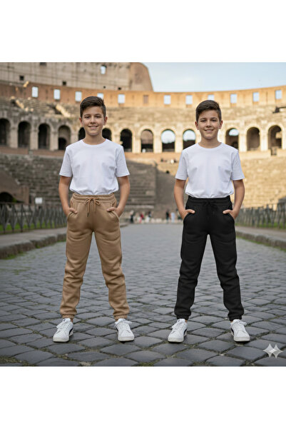 LYZALÜXEN UNİSEX 2 ADETLİ 3 İP KALIN EŞOFMAN ALTI ÇOCUK 9*10*11*12*13*14*15*1...