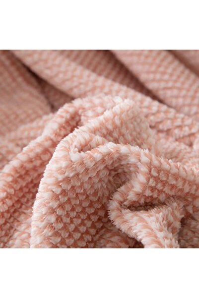 Reiashn Winter velvet shawl, pink color, 152*127 cm