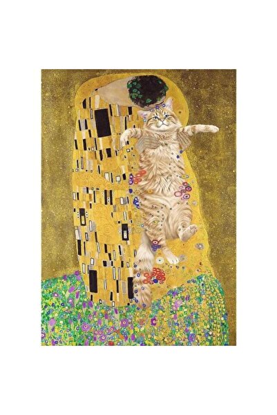 Trefl Puzzle 1000 pieces - The Kiss (Cat version), 48 x 68.3 cm