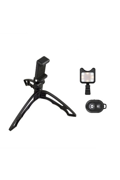 APEXEL APL-JJ04 Tripod with Bluetooth Remote and LED Flash for Smartphone (iPhone, Samsung, GoPro)
