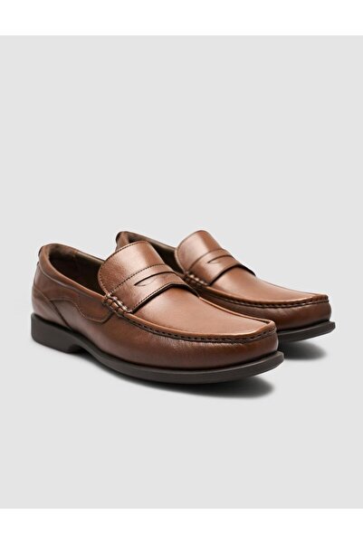 Cabani 100% Genuine Leather Tan Men's Casual Shoes