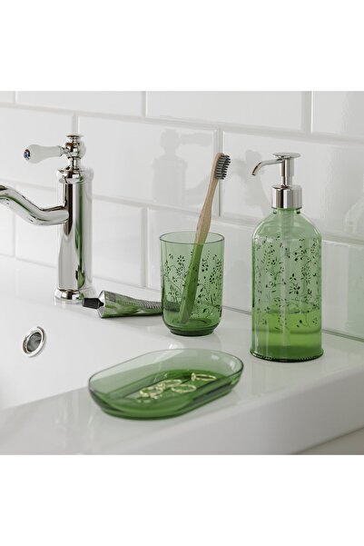 Generic 3-piece bathroom set, green