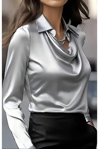 By Kul Design Γυναικεία μπλούζα με γιακά Degaje