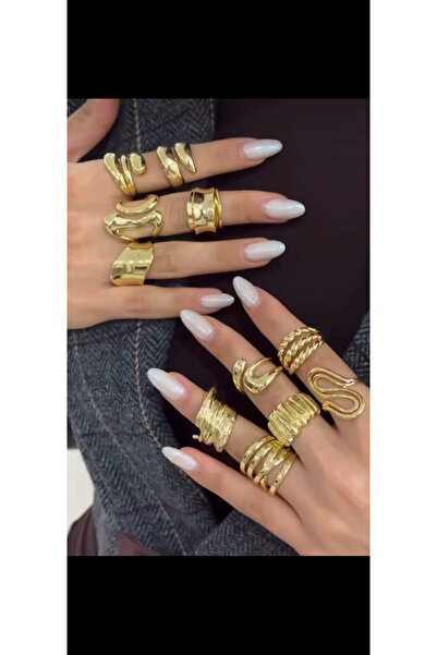 Kokoş خاتم قابل للتعديل من الفولاذ الذهبي