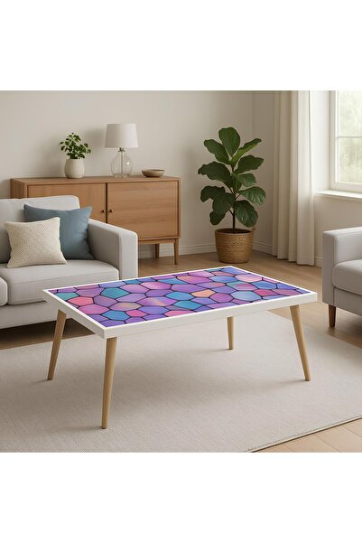 Boyut “Modern Mozaik: 50×75 El Yapımı Tasarım Sehpa”