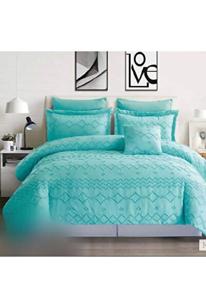 Reiashn Irvine Geometric Sky Blue Summer Double Bedspread