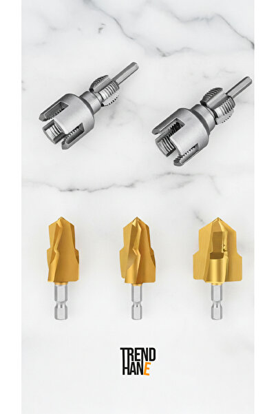 Trendhane PVC Havşa seti ve 1/2- 3/4 Diş Açma Seti 5 li set