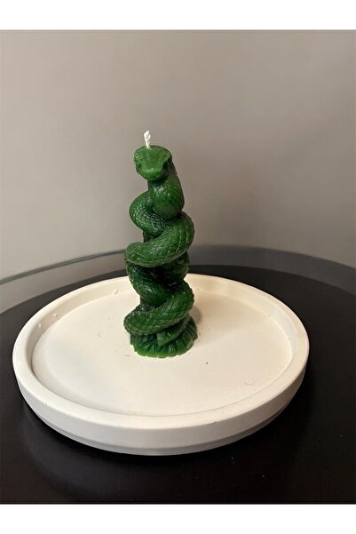 AluveHome Harry Potter temalı Slytherin yılan mum