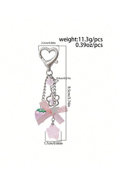 VEYA Cute colorful star-shaped keychain – an attractive accessory for bags, keys, and gifts