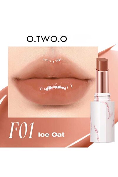 O.TWO.O Cosmetics Ice-Film Mirror Shine Lipstick (Color1-Ice Oat)