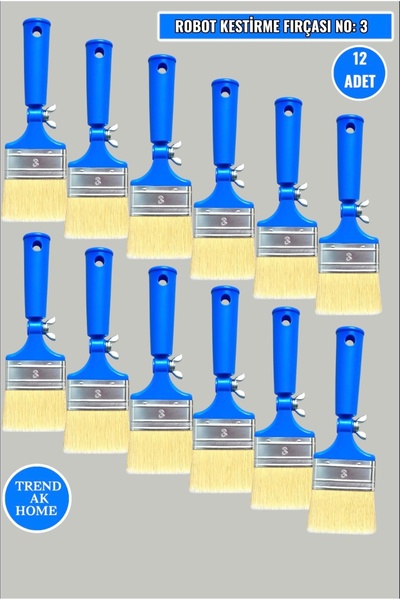 OSKAR FIRÇA فرشاة طلاء روبوتية رقم: 3 (12 قطعة)