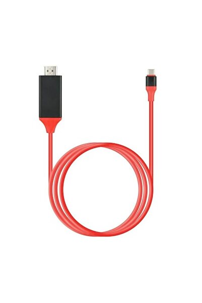 Edman Cablu adaptor video USB-C 3.1 de mare viteză la HDMI (mascul), 2 m, compatibil 4K pentru Apple și Samsung