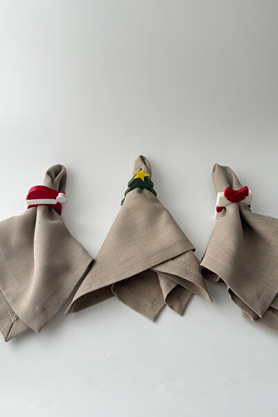 sin istanbul 3-Piece New Year's Napkin Ring