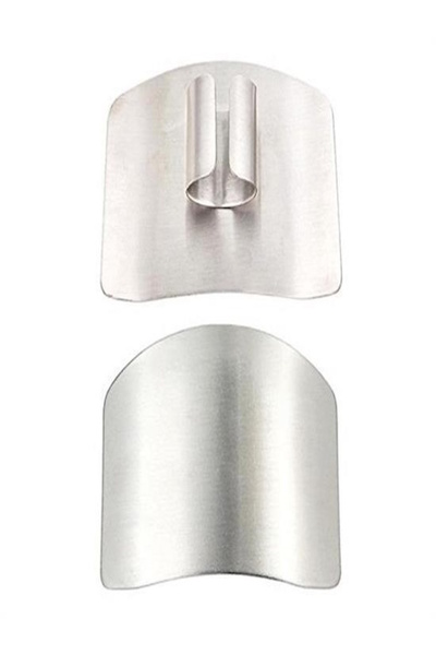 sonx Stainless Steel Kitchen Finger Protector - Adjustable Safe Cutting and Chopping Attachment