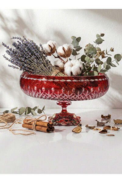 AKDEN STORE Cutting and Crafting Special Red Water Lily Bowl for New Year