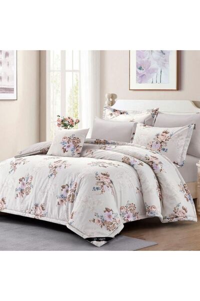 Reiashn Floral decorative bedspread, 100% cotton, summer size, single and a half