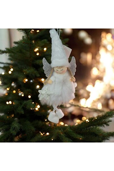 First Choice 1 Christmas tree ornament, simple attachment system, Angel, 23 cm, grey