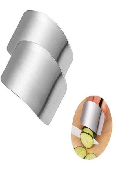 sonx Stainless Steel Kitchen Finger Protector - Adjustable Safe Cutting and Chopping Attachment