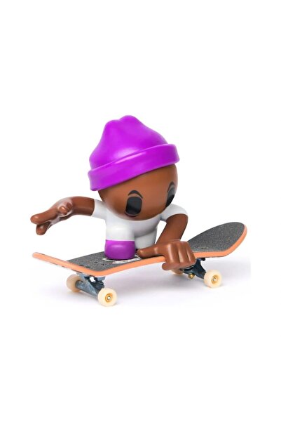 Spinmaster Tech Deck Team Sk8 Figure, 9.6cm Fingerboard, Purple, Set Included