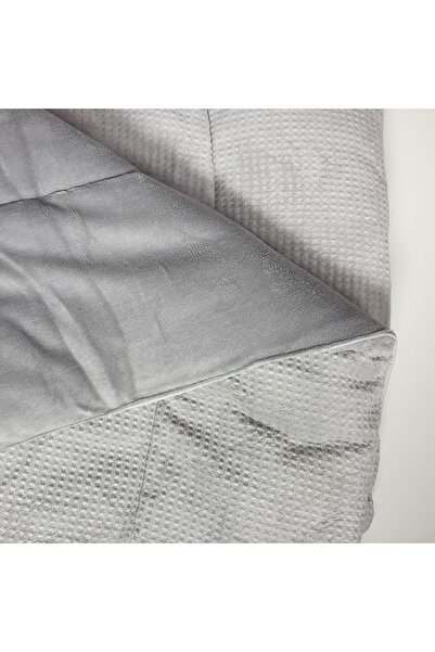 Reiashn Departure velvet bedspread, gray color, winter, double