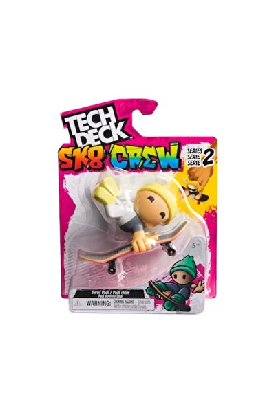 Spinmaster Tech Deck Team Sk8 figure set, 1 board and 1 figure, yellow, 9.6cm
