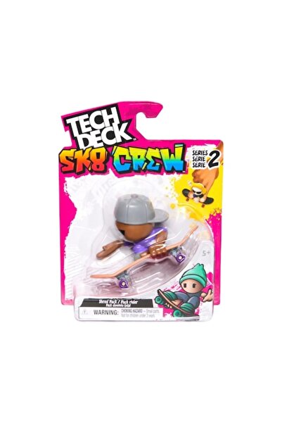 Spinmaster Tech Deck Team Sk8 Figure and Board Set, gray, 9.6 cm