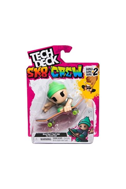 Spinmaster Pachet de figurine Tech Deck Team Sk8 - Green Deck 9,6 cm (vârste 6-8 ani)