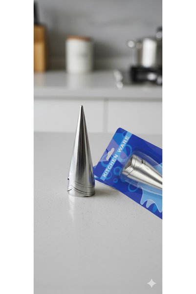 eneci 6'LI METAL PASTA SÜSLEME KREMA POŞETİ KALIP UCU 13 CM