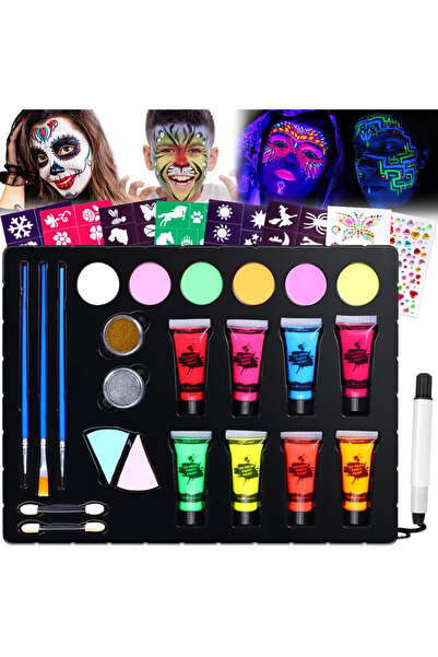 OEM Children's makeup kit with 14 phosphorescent body colors