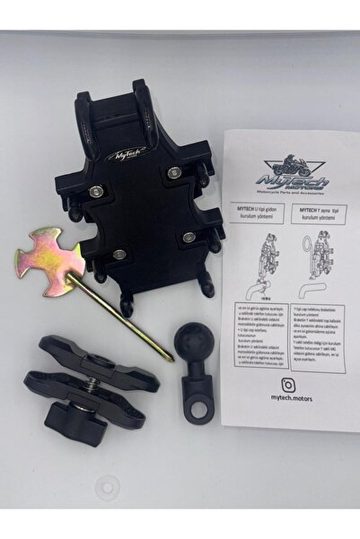 Mytech Motors Progrıp – Titreşim Önleyicili Motosiklet Telefon Tutucu (Ayna Bağlantılı)