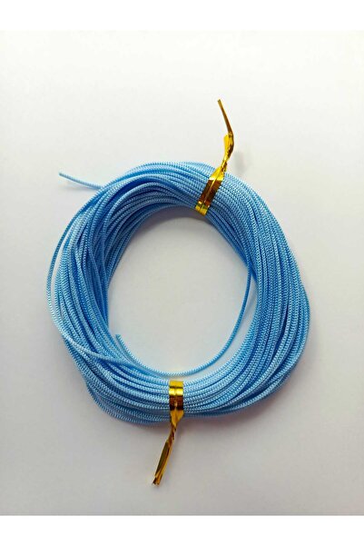 Eskişehir hobi sanat 1 mm 20 Meters Space Blue Color Parachute Cord Macrame Bracelet Necklace Jewelry Design Beading Hair Braiding Cord