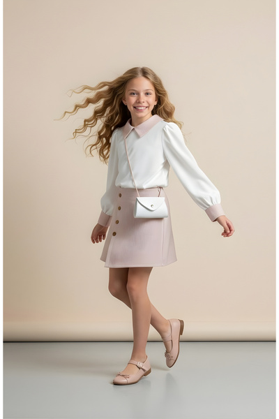 FESSHERA KİDS fustă pantalon scurtă seturi de cămăși și îmbrăcăminte cu nastu...