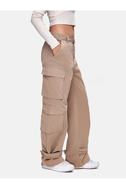 Ltb Straight Leg Cargo Gabardine Gray Trousers